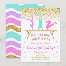 Parties scintillant d'or Invitation Anniversaire d