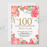 Parties scintillant d'or Invitation de la Flore ro