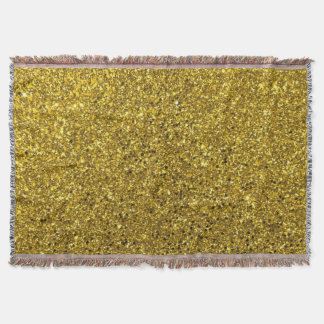 Parties scintillant d'or lancer couverture