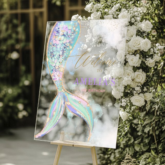 Parties scintillant d'or Mermaid Queue sous la mer (Créateur téléchargé)