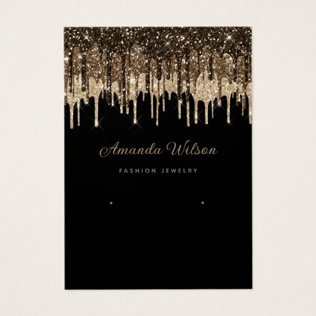 Parties scintillant d'or moderne Driving carte d'a (Devant)