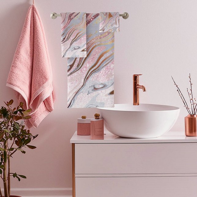 parties scintillant d'or rose et marbre (Créateur téléchargé)