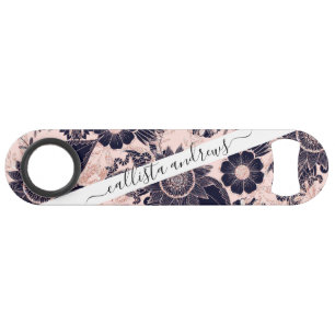 Parties scintillant d'or Rose Girly Navy Illustrat