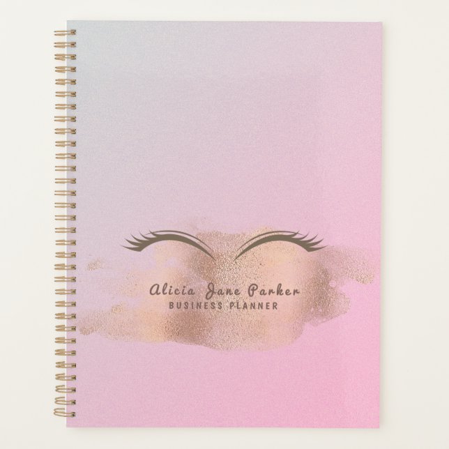 parties scintillant d'or rose rose tendance maquil (Devant)