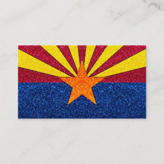 Parties scintillant drapeau Arizona cartes de visi