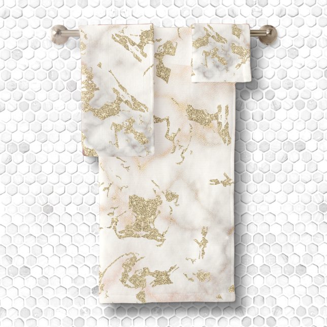 Parties scintillant en or métallique et marbre bla (Créateur téléchargé)