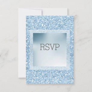 Parties scintillant et réponse Shimmer carte RSVP