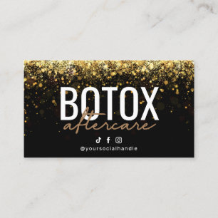 Parties scintillant Gold Botox carte de soins post