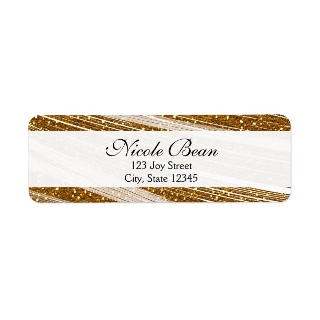 Parties scintillant Gold Sparkle et Étiquettes de  (Devant)