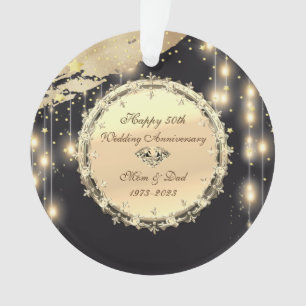 Parties scintillant Gold Stars 50e anniversaire Ma