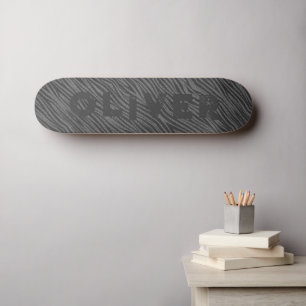 parties scintillant grise skateboard poster de ani
