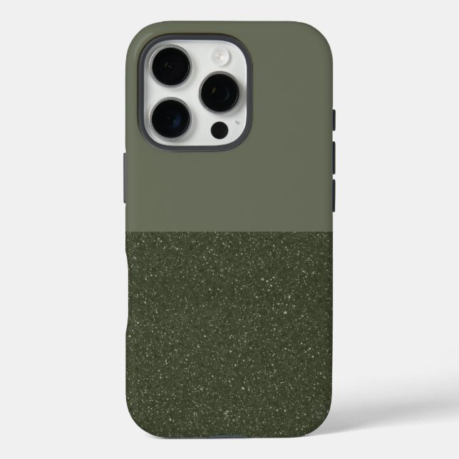 Parties scintillant inférieure Moss coque iphone v (Verso)