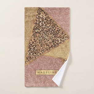 Parties scintillant Leopard de Motif  rouge Rose g