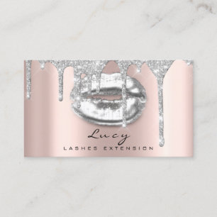 Parties scintillant Lèvres de carte de rendez-vous