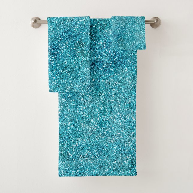 Parties scintillant Mermaid Aqua Glitz        (En situation)