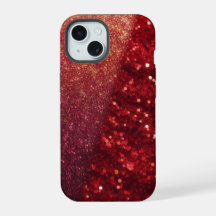 Parties scintillant moderne Red Sparkle Téléphone