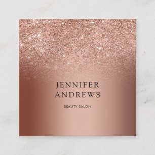 Parties scintillant moderne Rosegold Carte de visi