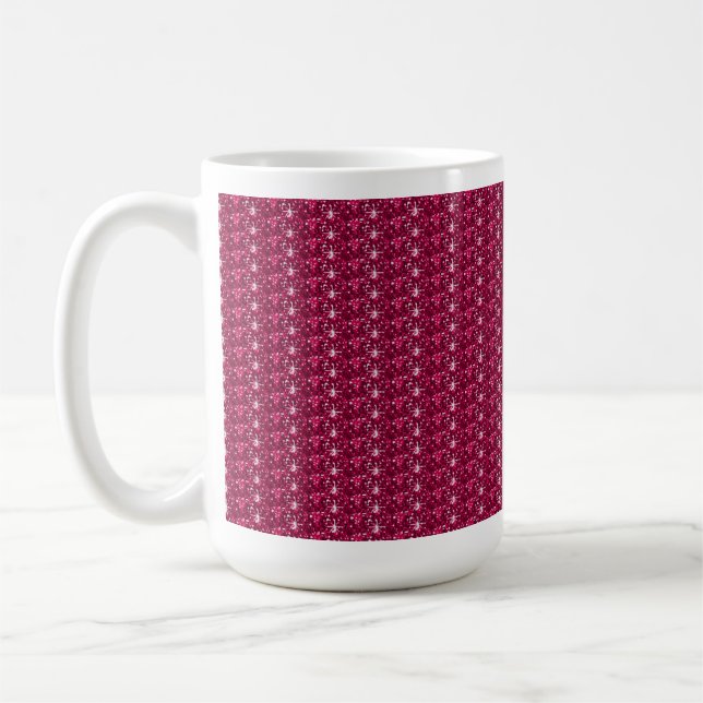 Parties scintillant Mug Maroon (Gauche)