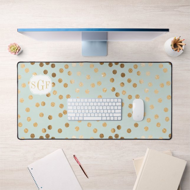 Parties scintillant noire et or avec motif (Bureau 1)