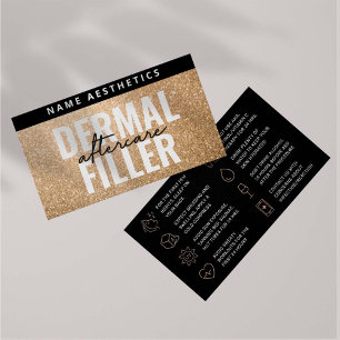 Parties scintillant Or de luxe Dermal Filler carte