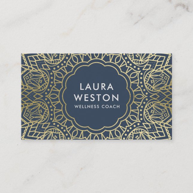 Parties scintillant or glamour Look Wellness Carte (Devant)