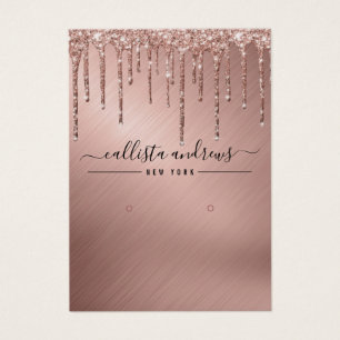 Parties scintillant or rose  de la carte d'afficha