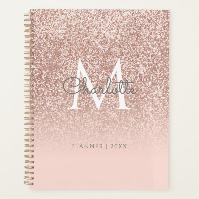 Parties scintillant or rose Monogram Blush Pink 20 (Devant)