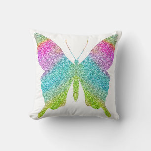 Parties scintillant Papillon Coussin - choisissez