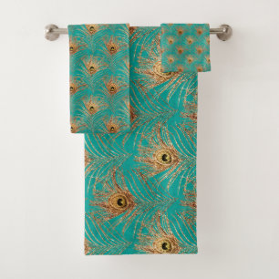 Parties scintillant Peacock Feathers Motif
