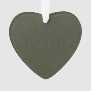 Parties scintillant personnalisée Moss Green Heart