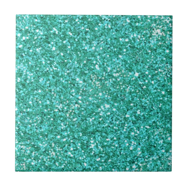 parties scintillant pétillante turquoise carreaux  (Devant)