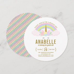 Parties scintillant Rainbow Invitation à la fête d