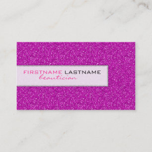 Parties scintillant rose 2 Carte de visite de beau