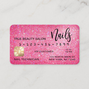 Parties scintillant rose de Neon Sparkly Carte de