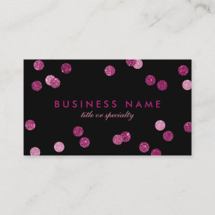 Parties scintillant rose Faux Confetti Carte de vi