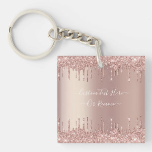 Parties scintillant rose Gold Blush - Votre texte
