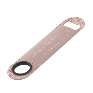 Parties scintillant rose Gold Blush - Votre texte