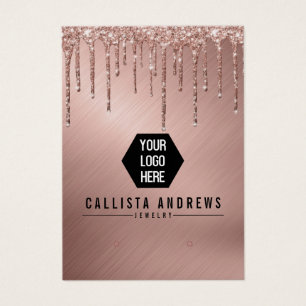 Parties scintillant rose Gold Drives Logo Earring