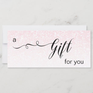 *~* Parties scintillant rose Ombre Carte Cadeau Pa