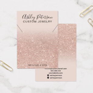 Parties scintillant rose or chic collier étalage