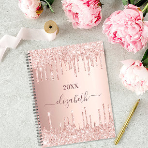 parties scintillant rose or gouttes rose monogramm