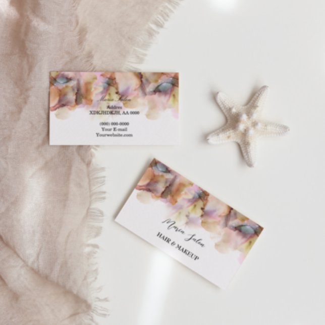 Parties scintillant rose or orange Carte de visite (Créateur téléchargé)