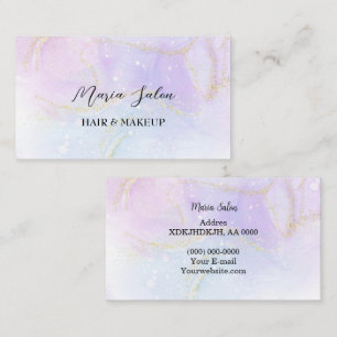 Parties scintillant rose pastel or Carte de visite