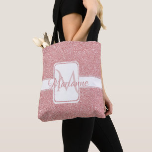 Parties scintillant rose Sac fourre-tout personnal