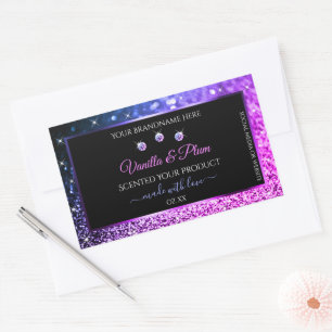 Parties scintillant rose violet Étiquettes de prod