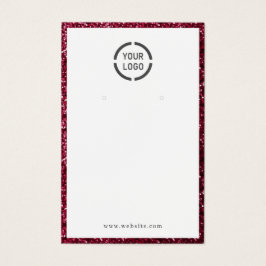 Parties scintillant rouge moderne logo personnalis