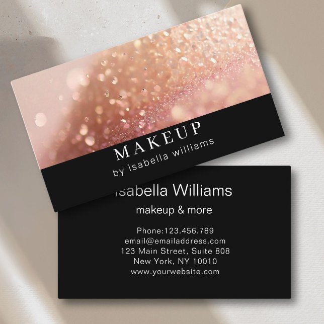 Parties scintillant Salon Carte de visite (Glitter Salon Business Card)