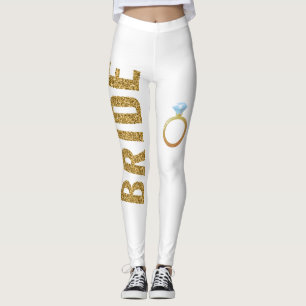 Parties scintillant simulée leggings BRIDE avec an