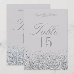 Parties scintillant Sliver Mariage étonnant Cartes