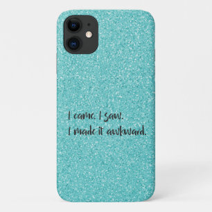 Parties scintillant turquoise Je L'Ai Fait coque i